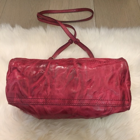Givenchy Mini Pandora Pebbled Crossbody Cherry Red - Picture 4 of 8